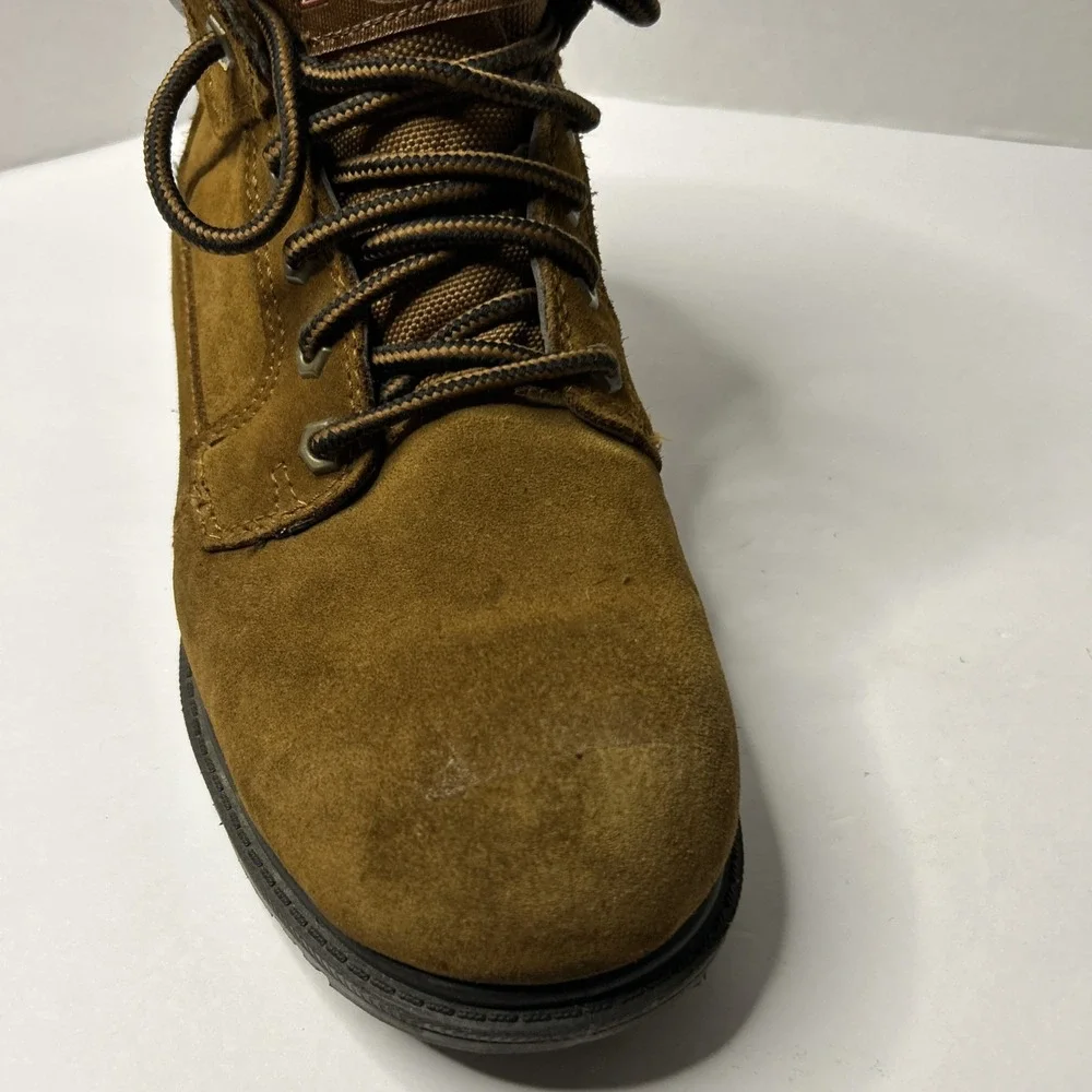Brahma Men's Size 7 1/2 W Suede Leather Waterproof Work Boots